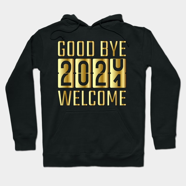 Goodbye 2020 Welcome 2021 Hoodie by MZeeDesigns